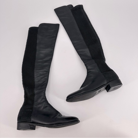 Stuart Weitzman Allgood Nappa Leather Knee High Boots Size 7.5 - Picture 1 of 7